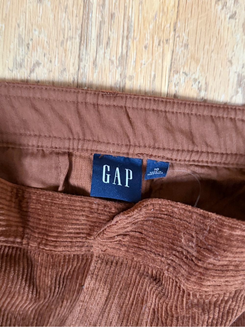 GAP Corduroy Midi Skirt in Rust - Picture 2 of 3